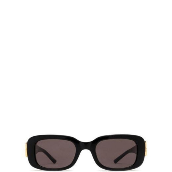 NEW BALENCIAGA WOMEN SQUARE BLACK BB0310SK 001 SUNGLASSES - Picture 5 of 6